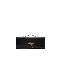 Aldo ROUX Womens Black Sling Bag With Detachable Straps-image-75