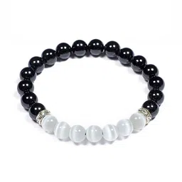 Bilqis Artificial Stones Studded And Beaded Elasticated Bracelet image 2