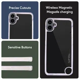 SPRIG Solid Transparent Back Cover For Nothing Phone 1 Mobile Accessories image 2