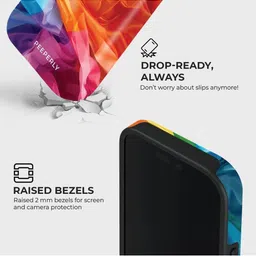 PEEPERLY Unisex iPhone 14 Pro Abstract Infinite Love Crystal Impact Resistant Back Case image 2