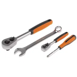 Bahco Deep Socket/Standard Socket/Spanner/Allen Key/Bit Set Metric 1/2 & 1/4 inch with Ratchet 6 Point, S108 (Set of 108 Pcs) image 5