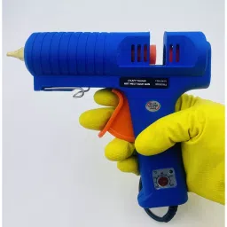 CRAFTYGUN 150 W Trigger Feed Hot Glue Gun Blue with 2 Stick, FD-150 W image 5