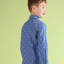 U.S. Polo Assn. Kids Boys Classic Opaque Printed Casual Shirt image 5