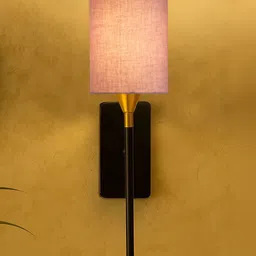 Devansh Wall mounted lamp with Fabric Shade image 3