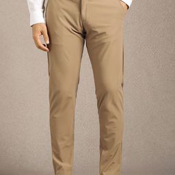 Louis Philippe Men Slim Fit Mid-Rise Trousers-picture-4