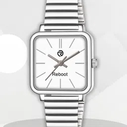 REBOOT Men Dial & Bracelet Style Straps Analogue Watch New63_152 Chuan White image 3