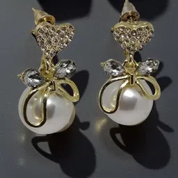 VYRA Heart Shaped Drop Earrings-picture-26