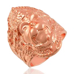 Missmister Men Copper-Plated Bajrang Bali Hanuman Balaji Adjustable Finger Ring-image-21