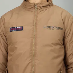 Duke Men Mock Collar Solid Bomber Jacket image 5