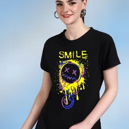 Moda Rapido Women Printed Bio Finish T-shirt-image-79