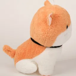 Dukiekooky Super Cute & Adorable Brown and White Cat with Black Collar Plush Soft Toy, Height - 26 cm image 3