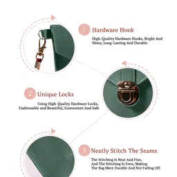 MOMISY Mobile Bag Cellphone Sling Bag Card Holder Wallet Handbag Crossbody multi-function Shoulder Bag for Girls & Women (Green) image 4