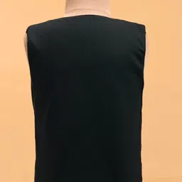 Robo Fry Lycra Knit Full Sleeves Printed Party Suit with Bow - Black image 5