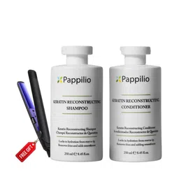 Pappilio Set Of 3 Keratin Reconstructing Shampoo, Conditioner & Straightener-picture-33