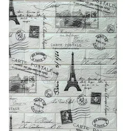 Lukzer Grey & Black Printed Self Adhesive 3D Wall Panels image 5