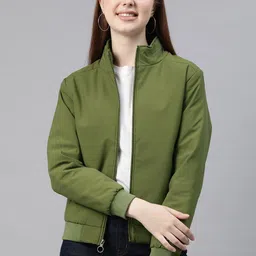 Foreign Culture By Fort Collins Mock Collar Bomber Jacket image 1