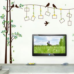 INDIAN ROYALS Green & Black Family Photo Tree Printed Self-Adhesive & Durable Wall Sticker-picture-14