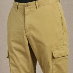 Louis Philippe Jeans Men Mid-Rise Cotton Regular Trousers image 3