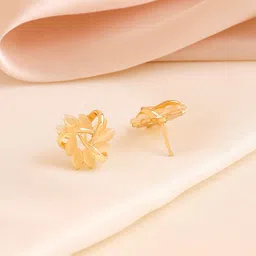 Yellow Chimes Gold Plated Studs image 3