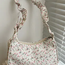 LULU & SKY Floral Structured Handheld Bag with Quilted-picture-23