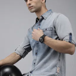 Roadster Men Standard Faded Casual Shirt-picture-20