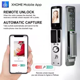 GOLENS Luxury Digital Door Lock with 3D Face Recognition Biometric Lock, X13 image 3