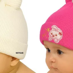 ketkar Unisex Kids Embroidered Woollen Beanie-picture-38