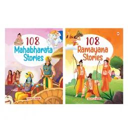 maple press Stories from the Ramayana and the Mahabharata Illustrated Story Books for kids Pack of 2 Books - English image 2