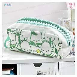 FunBlast Cartoon Print Multipurpose Pencil Pouch - Pack of 1 Green image 5