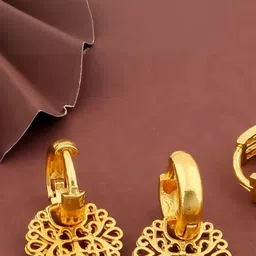 SHREE KRISHNA SHOPPING Gold-Plated Brass Earrings-picture-29