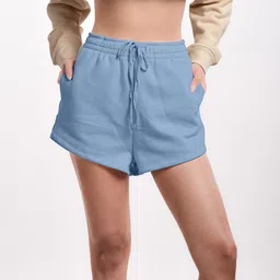 Femmora Women Solid Relaxed Fit Mid-Rise Cotton Regular Shorts-picture-10