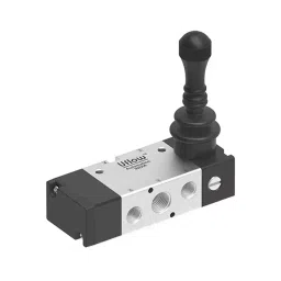 Uflow 24 V DC 5x3 Hand Lever Valve With Spring Return Centered Exhausted LHA1BN04V0-image-77