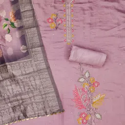 Lilots Unstitched Dress Material image 3