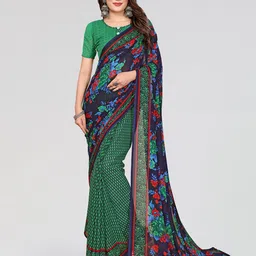Moda Rapido Floral Poly Georgette Saree-picture-21