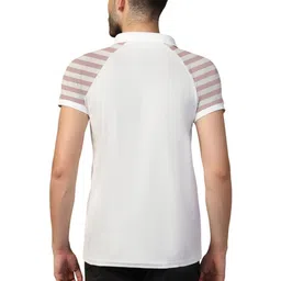 Blisstone Men Striped Polo Collar T-shirt image 2