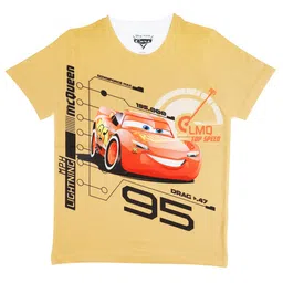 Disney by Wear Your Mind Boys Yellow Printed T-shirt-picture-20