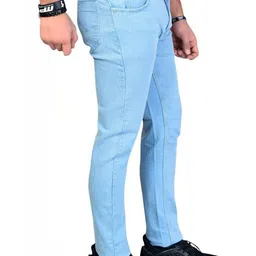 BuaGi Collection Men Slim Fit Mid-Rise Light Fade Jeans-image-22