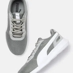 Puma Unisex Grey Solid Regular Cliff Casual Sneakers-picture-8