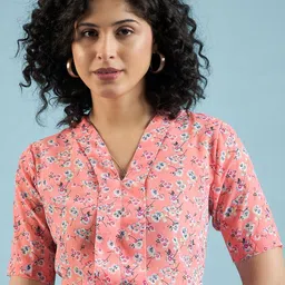 DressBerry Floral Print Georgette Shirt Style Top-picture-23