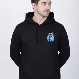 STARFOX Graphic Printed Hooded Pullover Sweatshirt with Kangaroo Pocket image 5