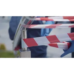 GENERIC Non-Adhesive Caution Barricade Tape 250 m Red & White image 4