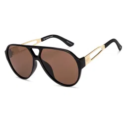 Vincent Chase Brown Full Rim Aviator Polarized Non Metal VC S000603 Sunglasses image 2