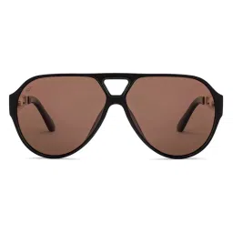 Vincent Chase Brown Full Rim Aviator Polarized Non Metal VC S000603 Sunglasses image 3