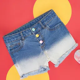 Pantaloons Junior Ombre Shorts - Dark Blue-picture-19