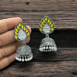 ANTICO Teardrop Shaped Jhumkas Earrings image 3