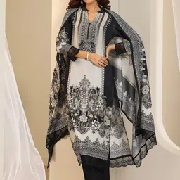Libas Women Ethnic Motifs Printed Regular Kurta with Trousers & Dupatta-image-40