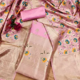 KALINI Ethnic Motifs Woven Design Unstitched Dress Material-picture-37