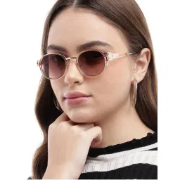 Carlton London UV Protected Brown Oval Lens Sunglasses-picture-35