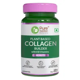 Pure Nutrition Plant Based Collagen Builder with 8 B Vitamins Tablets image 1