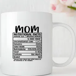 Giftii White & Black Text or Slogans Printed Ceramic Glossy Mugs Set of Cups and Mugs image 3